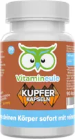 Produktbild von Vitamineule Kupfer Kapseln 4 mg hochdosiert & vegan Kupfergluconat ohne künstliche Zusätze - kleine Kapseln statt große Tabletten - Qualität aus Deutschland - Vitamineule®