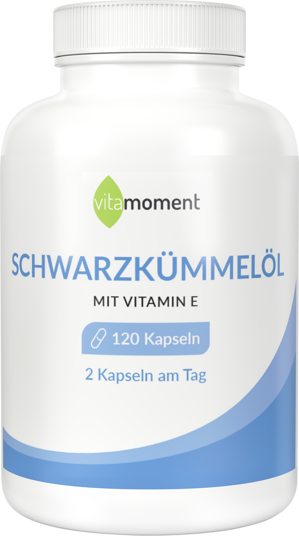 Produktbild von Bewertung vitamoment Schwarzkümmelöl mit Vitamin E Kapseln kaltgepresst Nigella sativa Zellschutz oxidativer Stress