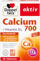 Produktbild von Doppelherz Calcium 700 + Vitamin D3 – Calcium zur Unterstützung des normalen Knochenerhaltes – 30 Tabletten
