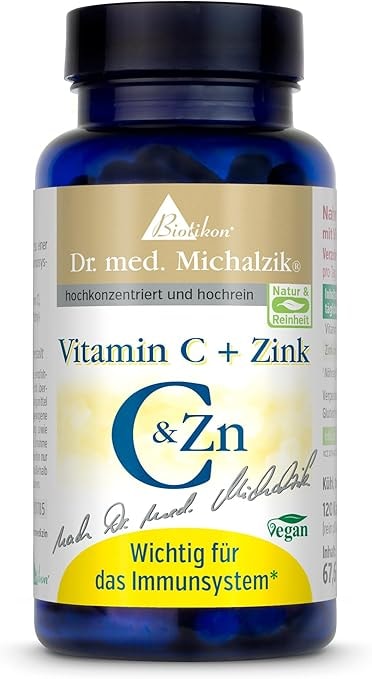 Produktbild von Bewertung Biotikon Vitamin C mit Zink nach Dr. med. Michalzik für ein starkes Immunsystem