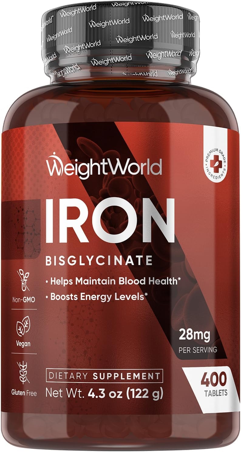 Produktbild von Bewertung WeightWorld Eisentabletten Eisenbisglycinat