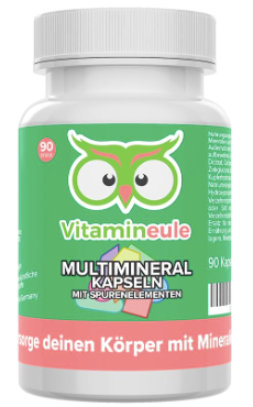 Produktbild von Bewertung vitamineule Multimineral Kapseln hochdosiert bioaktiv 100% Tagesbedarf Produktion in Deutschland Mineralstoffe Spurenelemente laborgeprüft vegan