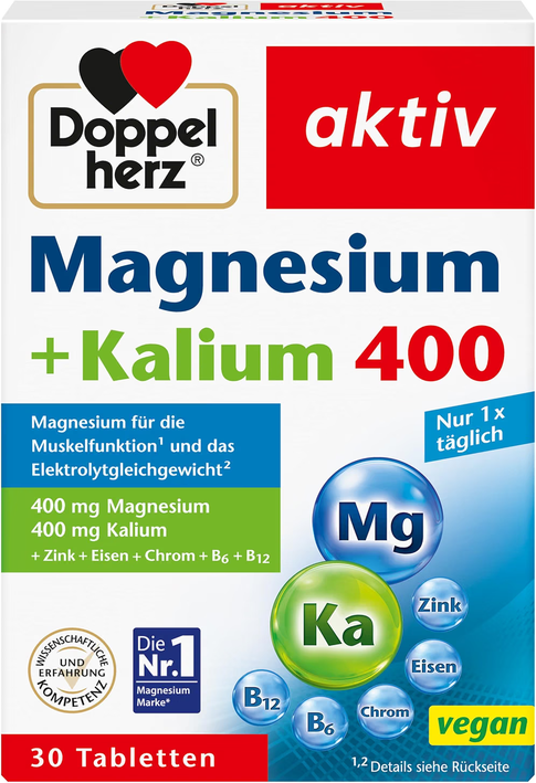 Produktbild von Bewertung Doppelherz Magnesium + Kalium 400