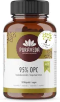 Produktbild von Bewertung PURAVEDA OPC Traubenkernextrakt Kapseln hochdosiert  400mg reines OPC 95% echter OPC Gehalt vegan 100% ohne Zusätze