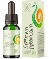Produktbild von Alpha Foods Sonnenpflanzen Tropfen - 5.000 IE Vitamin D3 mit Vitamin K2, Chlorophyll und Omega 3 Algenöl - Laborgeprüfte Stabilität und Bioverfügbarkeit, hochdosiert mit Depotwirkung, flüssig - 30ml