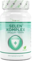 Produktbild von Bewertung Vit4ever Selen 3-fach Komplex 365 Tabletten mit je 200 µg Premium Natriumselenit, L-Selenmethionin, Selenhefe - Vegan - Hochdosiert - Laborgeprüft