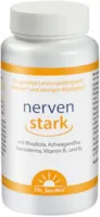 Produktbild von Bewertung Dr. Jacobs nervenstark Dose 50g für geistige Leistung und weniger Müdigkeit mit Ashwagandha, Rhodiola und Reishi, 100 pflanzliche Kapseln