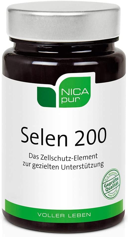 Produktbild von NICApur Selen 200 - 60 Kapseln mit je 200µg Natriumselenit, hochdosiert & vegan