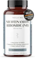 NULLURE Nicotinamide Riboside (NR) Nullure NAD+ Vorläufer Nicotinamid Ribosid 300mg Deutsches Labor Getestet Vegan | Antifatigue · Anti-Ageing · Energie | NMN Alternative | 90 Kapseln (3 Monate)