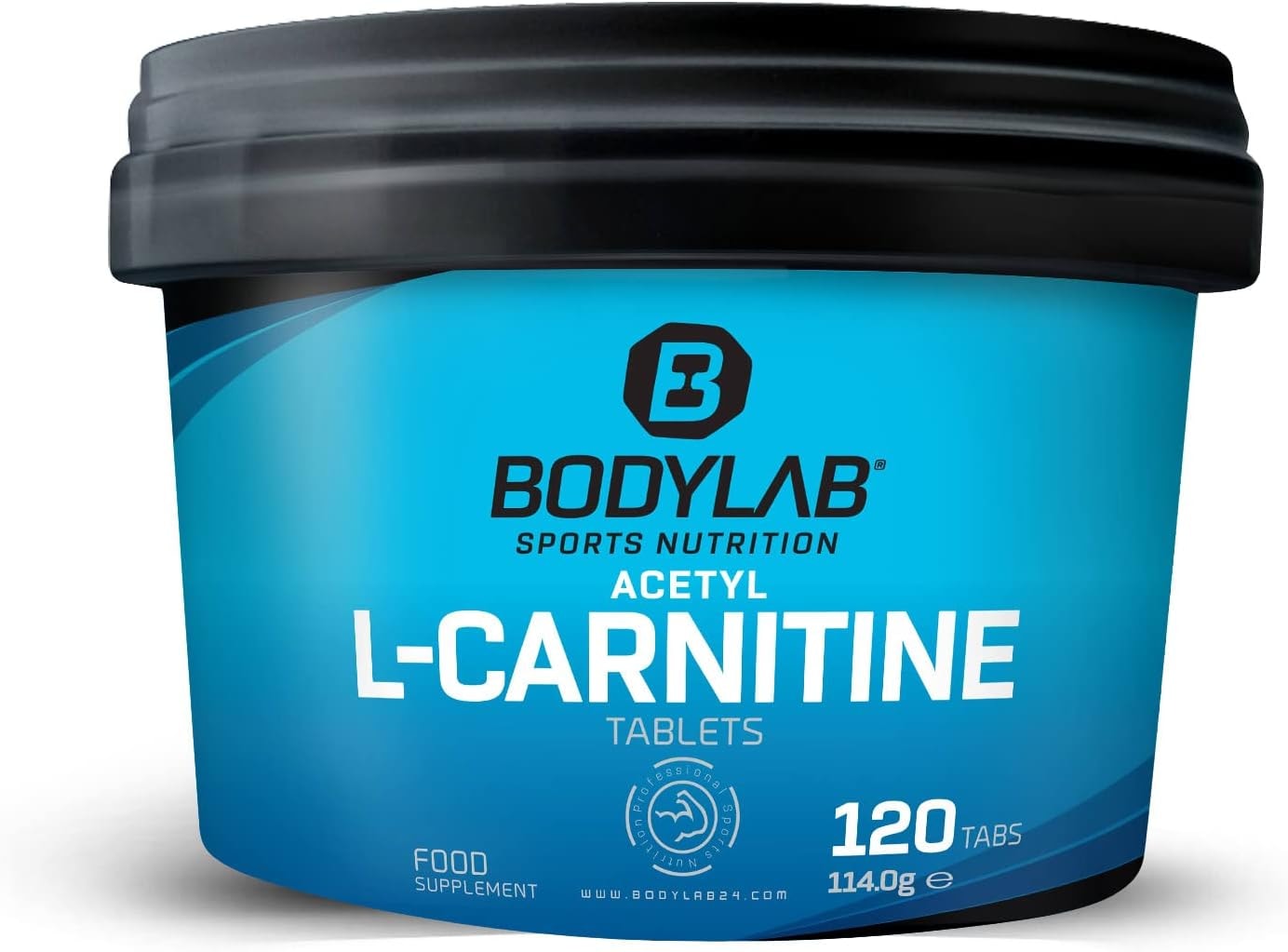 Produktbild von Bewertung Bodylab24 Acetyl L-Carnitin 120 Tabletten natürliche Aminosäure für Ausdauer und Kraftsportler in der Definitionsphase 500mg Acetyl L-Carnitin pro Tablette glutenfrei laktosefrei zuckerfrei