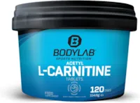 Produktbild von Bewertung Bodylab24 Acetyl L-Carnitin 120 Tabletten natürliche Aminosäure für Ausdauer und Kraftsportler in der Definitionsphase 500mg Acetyl L-Carnitin pro Tablette glutenfrei laktosefrei zuckerfrei