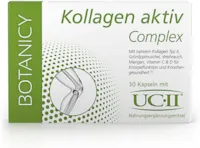 Produktbild von BOTANICY Kollagen Aktiv Complex - einzigartiger Knorpel-/Knochenkomplex mit patentiertem UC-II-Kollagen, 100% natürlich für Knochen- und Gelenkgesundheit (30 Kapseln, Monatspack)