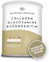 Produktbild von Bewertung N2 NATURAL NUTRITION Collagen Hydrolysat Pulver mit Hyaluronsäure Chondroitin Glucosamin Vitamin C Magnesium Silizium Kollagen Pulver Leistungsstarker Knorpelschutz Stärkung der Gelenke Knochen Haut EU