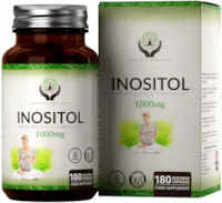 Produktbild von Earth's Nurture EN Myo Inositol Chrom & Folsäure - 1000mg pro Portion - 180 Vegane Kapseln | Vegan Vitamine zur Unterstützung der Frauengesundheit | Gluntenfrei | Hergestellt in ISO-Zertifizierten Betrieben