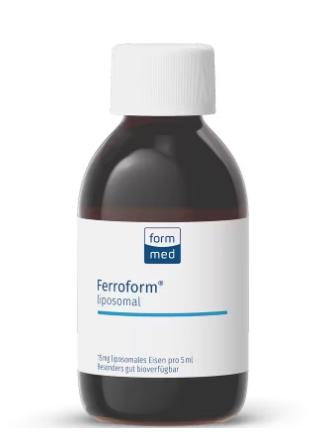 Produktbild von Bewertung FormMed Ferroform liposomal Trinklösung flüssig Eisen Blut Hämoglobin Sauerstofftransport Artikel-Nr. 2000.1384