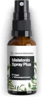 natural elements Melatonin Spray Zitronengeschmack 0,5 mg Melatonin pro Tagesdosis mit Vitamin B1, B6 und Passionsblumen Extrakt Schlaf Einschlafspray 30 ml, vegan, hochdosiert JetLeg
