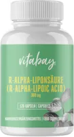 Produktbild von Vitabay R-Alpha Liponsäure 300mg | 120 vegane hochdosierte Kapseln | Bioverfügbar | Antioxidans | Laborgeprüft & hergestellt aus hochwertigen Rohstoffen