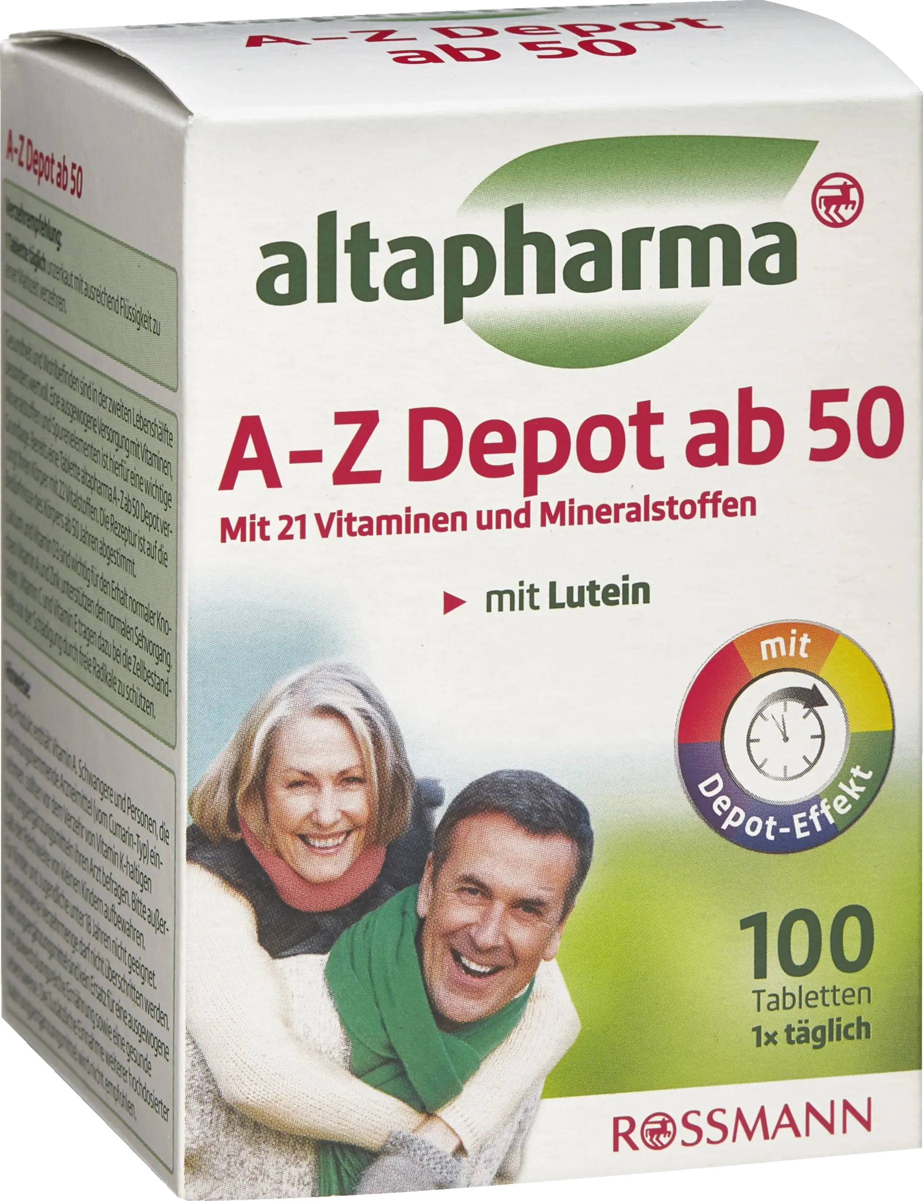Produktbild von Bewertung ROSSMANN Altapharma A-Z Depot Ab 50 Multivitamin und Mineralstoff Depot