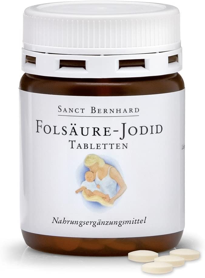 Produktbild von Sanct Bernhard Folsäure-Jodid-Tabletten mit Jodid, Folsäure, Inhalt 240 Tabletten