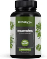 Produktbild von CENTAX Life Hyaluron Kapseln VEGAN- Hochdosiert (500 mg Hyaluronsäure aus Natrium Hyaluronat), 90 Kapseln