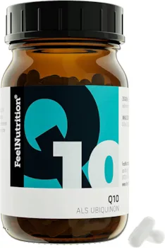 FeelNutrition - Coenzym Q10 Ubiquinon - IM GLAS, OHNE WEICHMACHER - Pro Kapsel 120 mg Q10 als Ubiquinon - OHNE Magnesiumstearat - vegan & hochdosiert - 120 Kapseln - Deutsche Premiumqualität