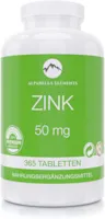Produktbild von Alparella Elements Zink Tabletten  - 365 Tabletten VEGAN und MADE IN GERMANY - Nahrungsergänzungsmittel mit 50 mg hochdosiert