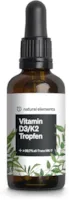 Produktbild von Bewertung natural elements Vitamin D3 mit K2 Tropfen 50ml laborgeprüft Premium 99,7% All-Trans hoch bioverfügbares D3 hochdosiert flüssig