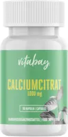 Produktbild von Vitabay Calciumcitrat 1000 mg 90 Kapseln Hochdosiert, Natürlich und Organisch Bioverfügbar Wird schnell und leicht absorbiert • Made in Germany