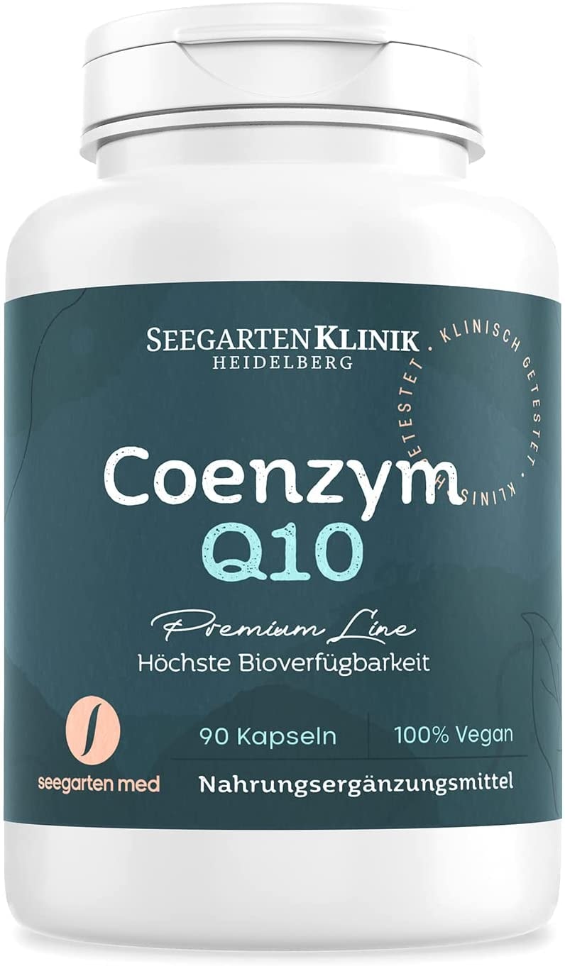 Produktbild von SeegartenMed Coenzym Q10 100% reines Ubichinon • 90 vegane Premium Kapseln • Höchste Bioverfügbarkeit
