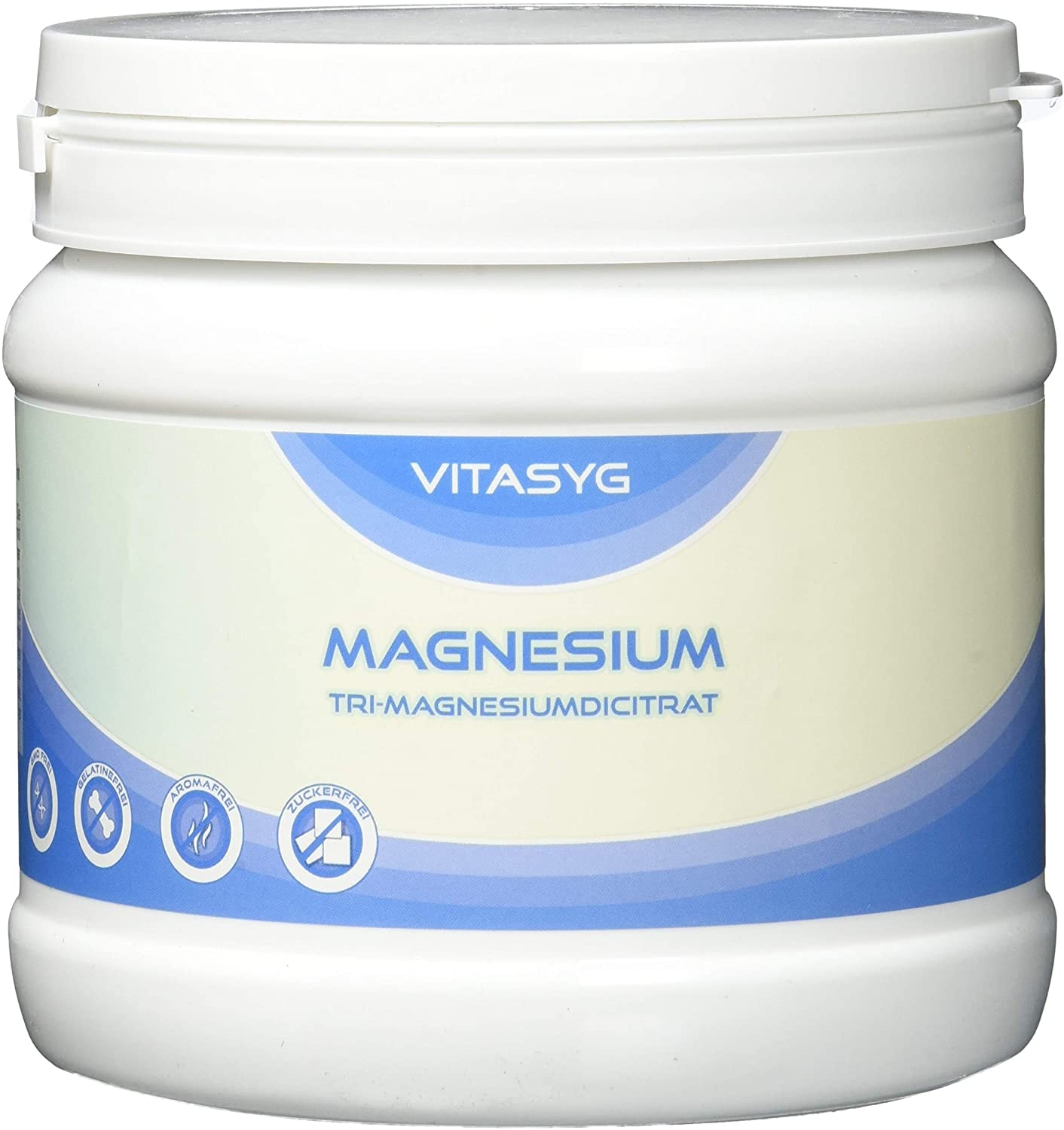 Produktbild von Vitasyg Tri-Magnesiumdicitrat Pulver - Magnesium Citrat, 1er Pack (1 x 500 g)