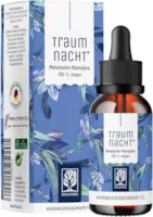 Produktbild von Bewertung NATURTREU® Traumnacht Melatonin Tropfen 50ml Alternative zu Melatonin Einschlafspray o. Melatonin Tabletten mit Baldrian Passionsblume Zitronenmelisse Einschlafhilfe Erwachsene bei Jetlag