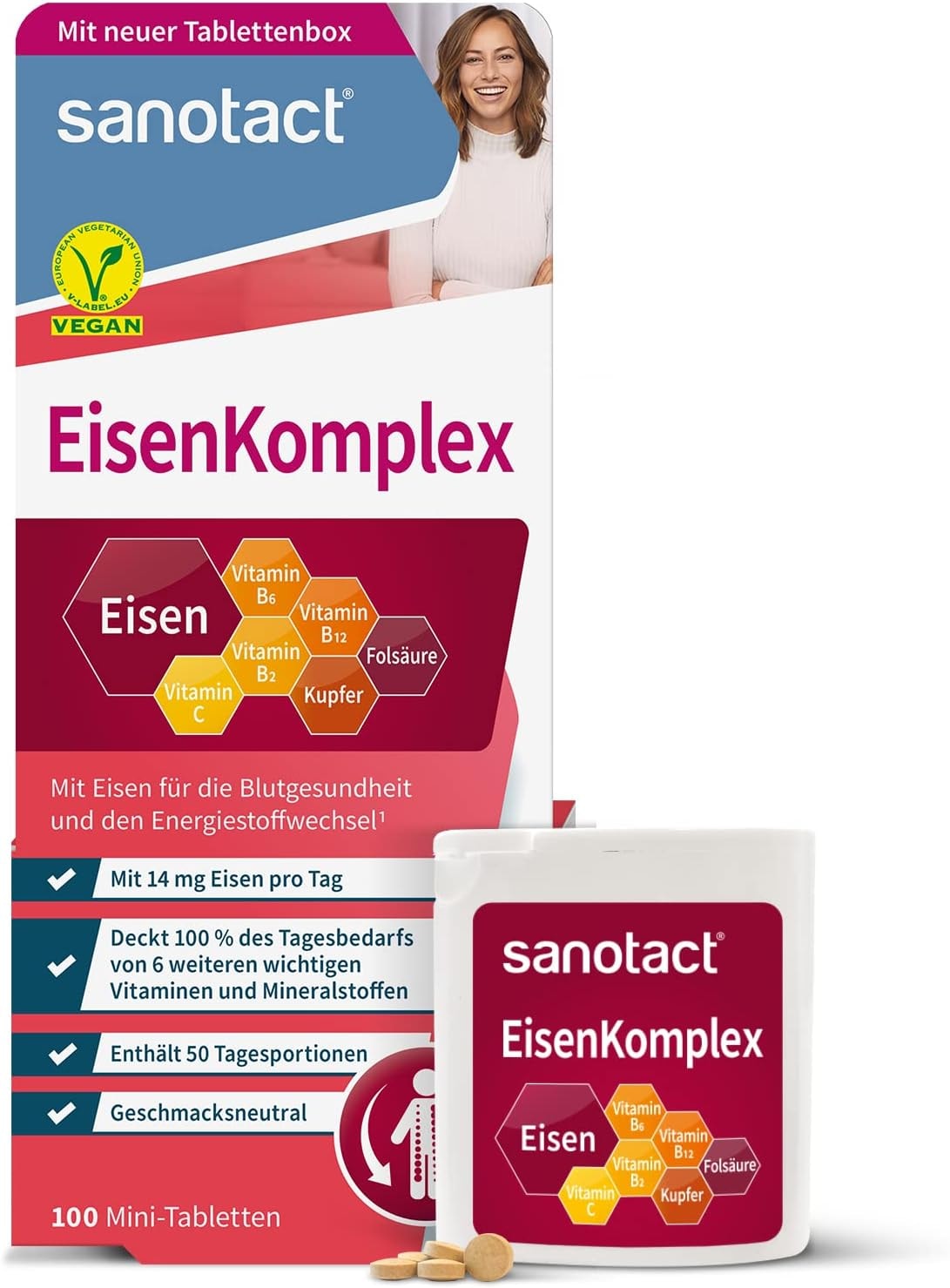 Produktbild von Bewertung sanotact Eisen Komplex