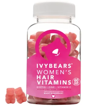 IvyBears | Haar Vitamine Frauen | Biotin Vitamin B7 Folsäure Vitamin C | Vegan - Frei von Titandioxid | Nahrungsergänzungsmittel | Made in Germany