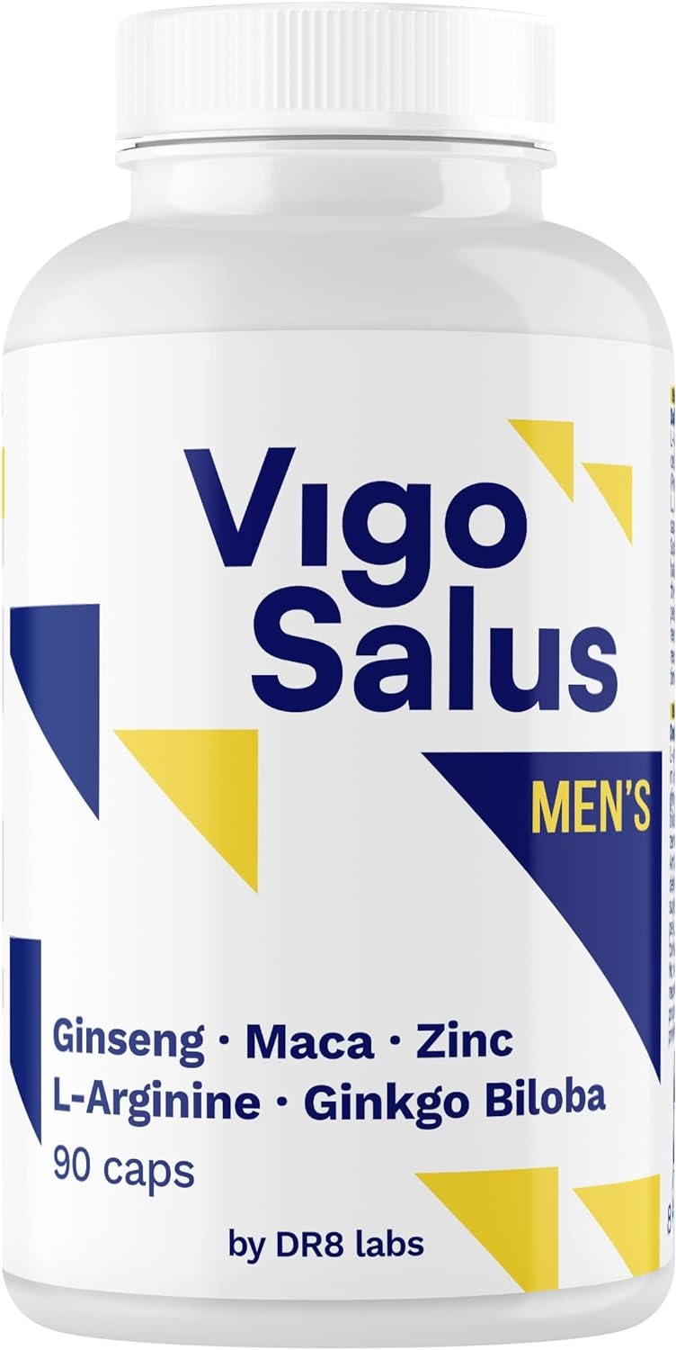 Produktbild von Bewertung Vigosalus DR8 Labs für Männer Maca L Arginin Zink Ginseng Tribulus Terrestris und Ginkgo Biloba 90 Kapseln