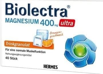 Produktbild von Bewertung Biolectra Magnesium 400 mg ultra Trinkgranulat Orangengeschmack 40St