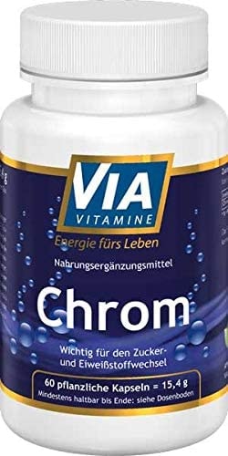 Produktbild von Via Vitamine Chrom 100 mµ 60 Kapseln