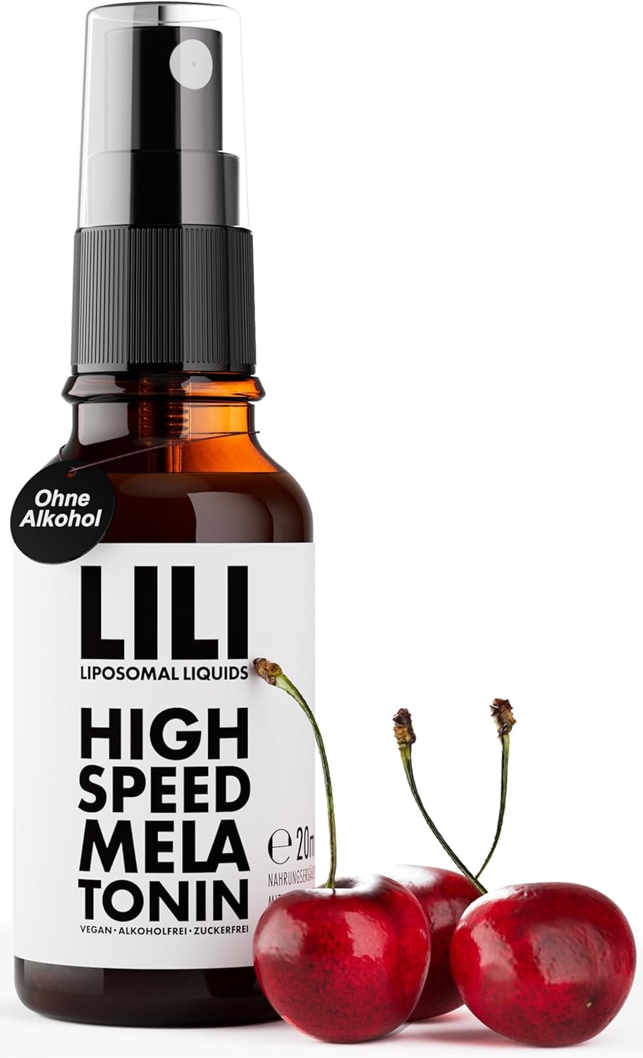 Produktbild von Bewertung LILI High Speed Melatonin Spray liposomales Liquid als Melatoninspray mit 0,5 mg Melatonin pro Sprühstoß 160 Sprühstöße vegan alkoholfrei & zuckerfrei