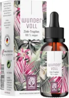 Produktbild von NATURTREU Wundervoll Zink Tropfen - 100% Vegan aus bioverfügbarem Zink-Sulfat ohne Alkohol - 1700 Tropfen (50ml) flüssiges Zink (ionisches zink hochdosiert) mit 15mg pro Tagesdosis Wundervoll von Naturtreu