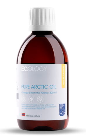 Produktbild von Bewertung Eqology Omega 3 Pure Arctic Fischöl aus Wildfisch mit Bio Olivenöl 650 mg EPA und 770 mg DHA