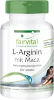 Produktbild von Bewertung fairvital L-Arginin Maca Plus HOCHDOSIERT mit 1245mg L-Arginin, Beta-Glucan, OPC, Zink + 6250mg schwarze Maca-Wurzel pro Tagesdosis 300 Tabletten