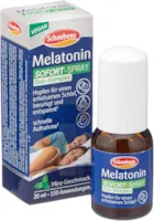 Schaebens Melatonin - Sofortige Sprühen, Zuckerfrei, 20 ml - mit Hopfenextrakt für einen natürlichen Schlaf und JetLeg - Minzgeschmack
