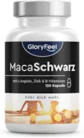 Bewertung GloryFeel Maca Schwarz Hochdosiert 27.000 mg reines Macapulver 20:1 Extrakt  Mit L-Arginin, Vitamin B6, B12 & Zink 100% vegan, laborgeprüft ohne Zusätze in Deutschland hergestellt