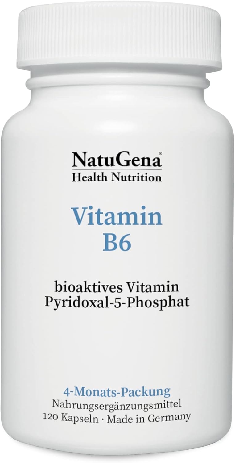 Produktbild von Bewertung NatuGena Vitamin B6 Pyridoxal-5-Phosphat 120 Kapseln 4-Monats Packung