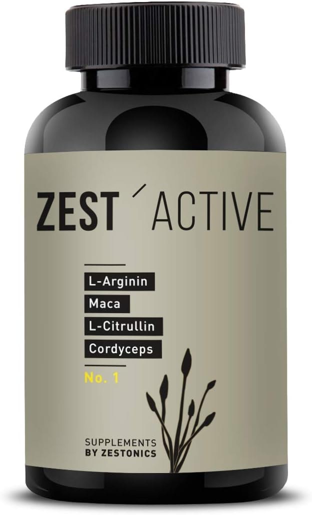 Produktbild von Bewertung zestonics ZEST'ACTIVE L-Arginin Base Maca L-Citrullin und Cordyceps Kapseln von zestonics Maca Arginin