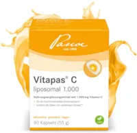 Produktbild von Pascoe Vitapas C liposomal 1.000: Nahrungsergänzungsmittel, mit Vitamin C fürs Immunsystem und bei oxidativem Stress*,** – laktosefrei, glutenfrei, vegan – 90 Kapseln