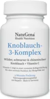 Produktbild von Bewertung NatuGena Knoblauch 3 Komplex wilder schwarzer und chinesischer Knoblauch PLUS Vitamin C 120 Kapseln 3 Monatspackung