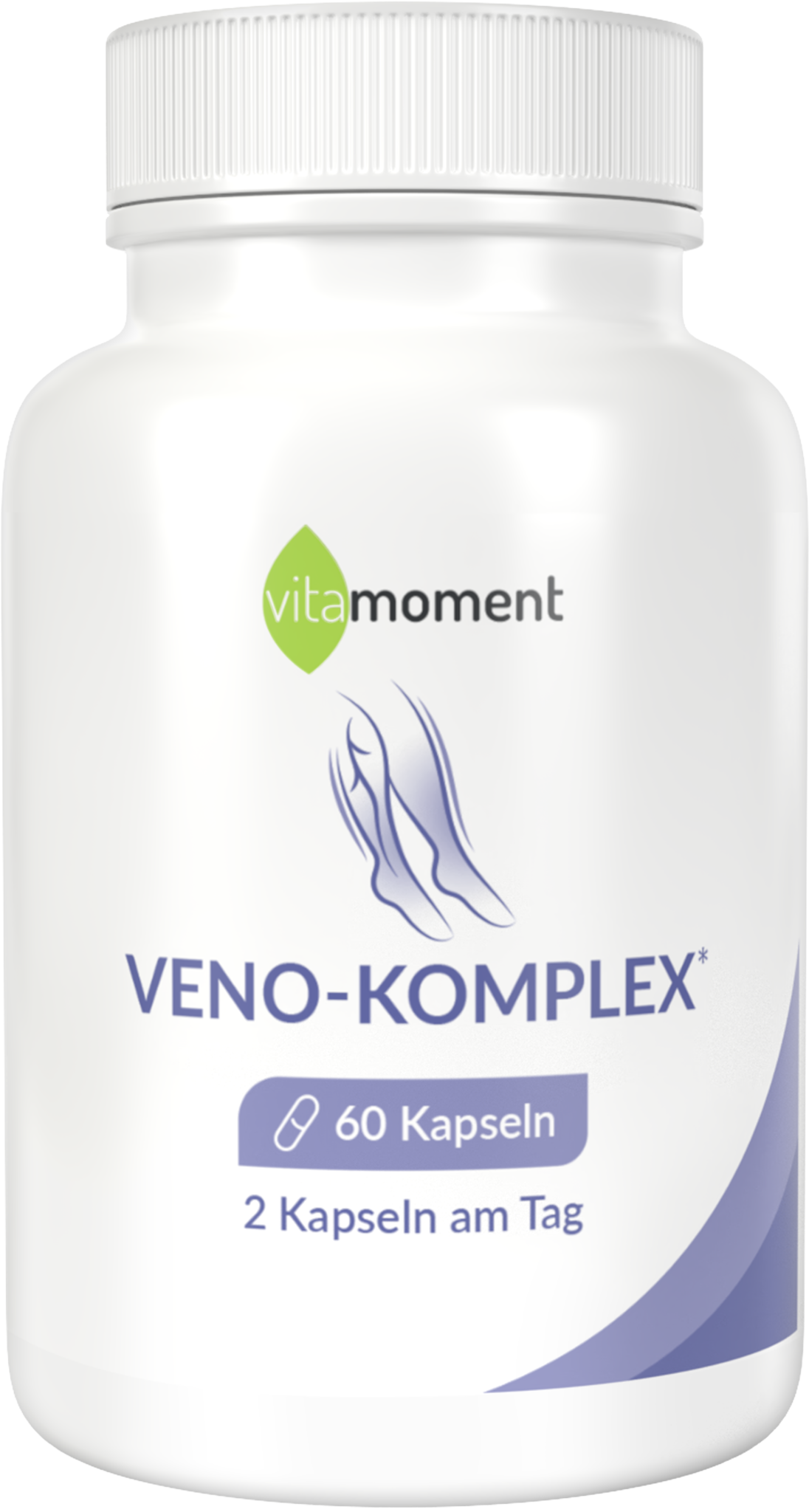 Produktbild von Bewertung vitamoment Veno-Komplex Kapseln Vitamin C Mangan Kupfer OPC Cumarin Thiamin Rutin Blutgefäße Bindegewebe Zellschutz