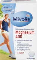 Produktbild von Mivolis Magnesium 400mg Tabletten Nahrungsergänzungsmittel 60St 48g