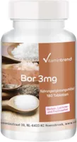 Produktbild von Vitamintrend Bor Boron 3mg 180 vegane Tabletten Natriumtetraborat Hochdosiert FÜR 6 MONATE