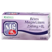 Produktbild von Béres Magnézium 250 mg + B6 filmtabletta